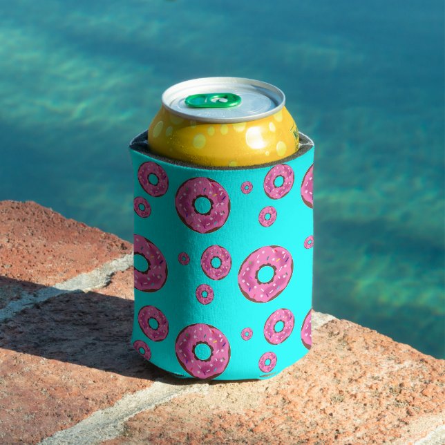 Pink cream doughnuts can cooler (In Situ Pool)