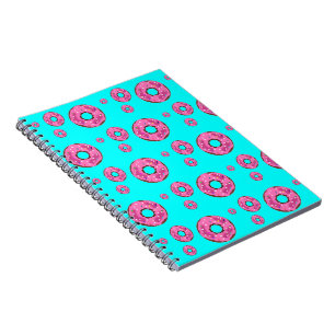 Pink cream doughnuts notebook