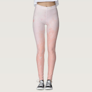 pink cream leggings