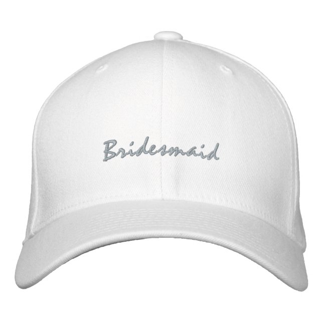 Pink Create Your Own Bridesmaid Name  Embroidered  Embroidered Hat (Front)