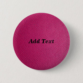 Pink Create Your Own Custom Add Text 6 Cm Round Badge
