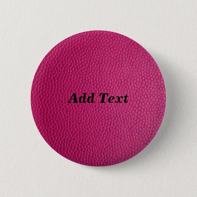 Pink Create Your Own Custom Add Text 6 Cm Round Badge (Front)