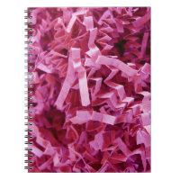 Pink Crinkled Shredded Paper Close-Up Photograph