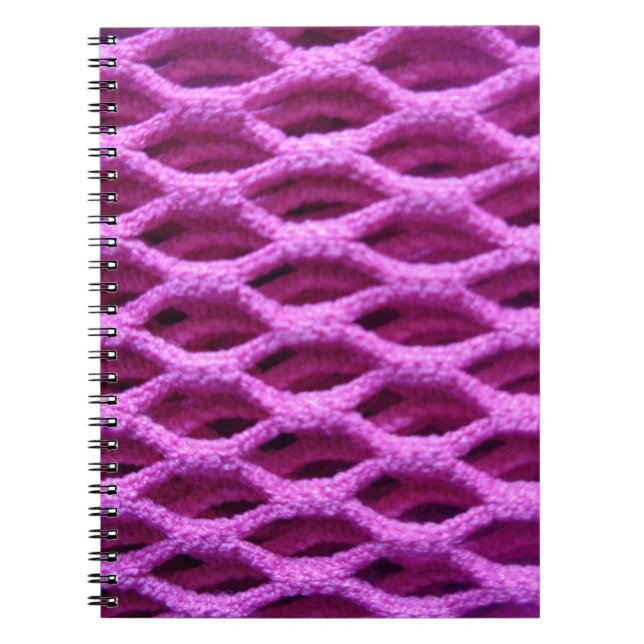 Pink Crochet Look Notebook (Front)