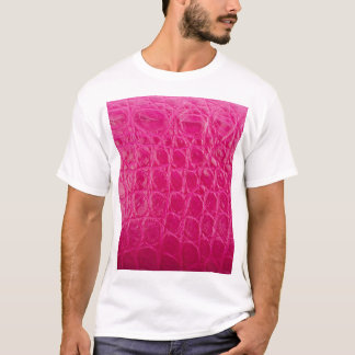 Pink crocodile skin, leather texture T-Shirt