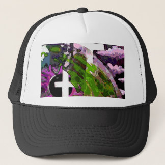Pink Cross And Eye Trucker Hat
