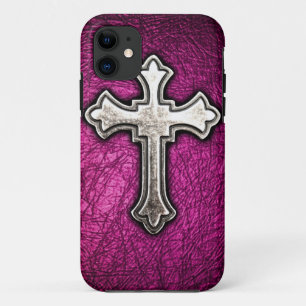 Pink Cross iPhone 11 Case