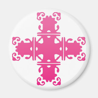 pink cross Magnet