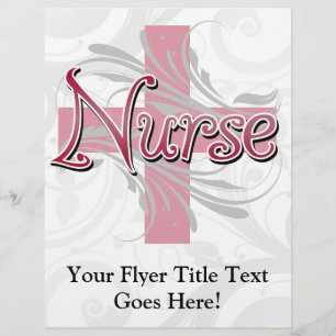 Pink Cross/Swirl Nurse Flyer