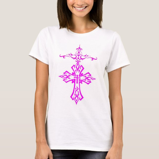 pink cross T-Shirt (Front)
