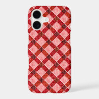 Pink cross tartan plaid with light rough relief th