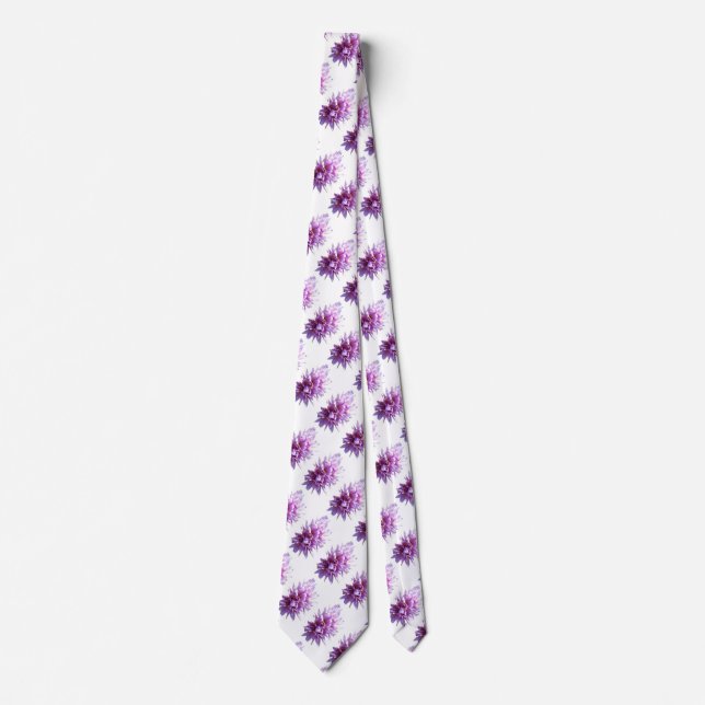 Pink Crous Flower Tie (Front)