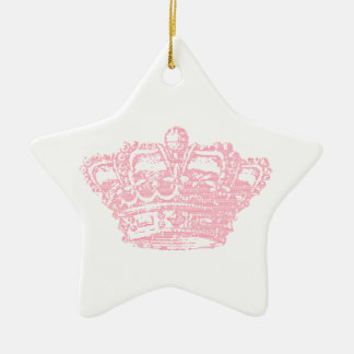 Pink Crown Ceramic Tree Decoration