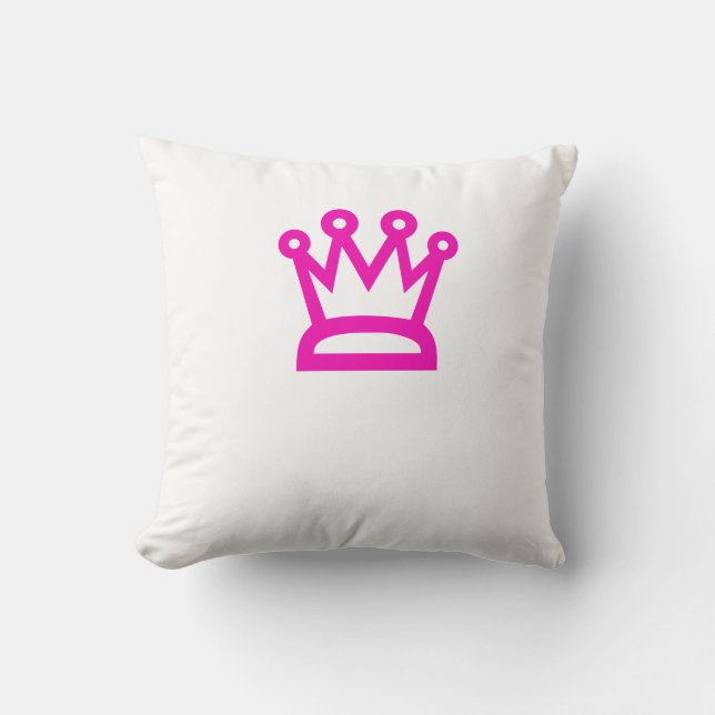 Pink Crown Cushion (Front)
