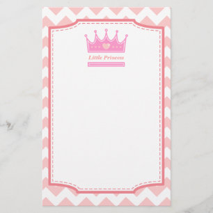Pink Crown for the Royal Princess Stationery