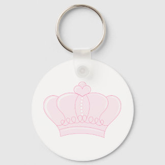 Pink Crown Key Ring