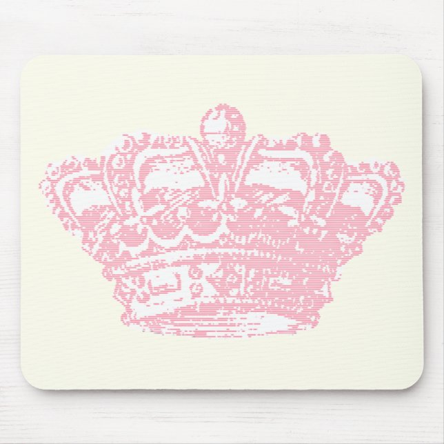 Pink Crown Mouse Mat (Front)
