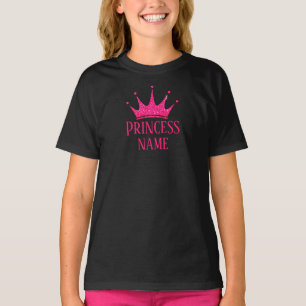 Pink Crown Princess ... Add name to T-Shirt