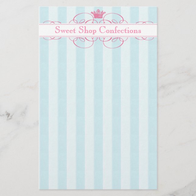 Pink Crown Sweet Shop Flyer (Front)