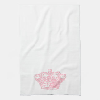 Pink Crown Tea Towel