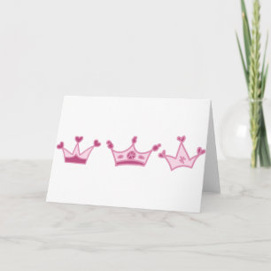 Pink Crowns Card