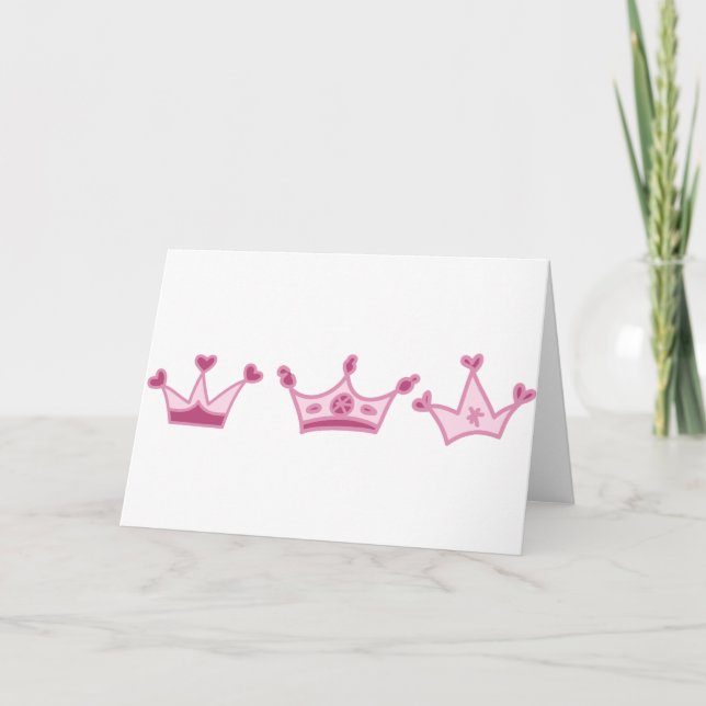 Pink Crowns Card (Front)