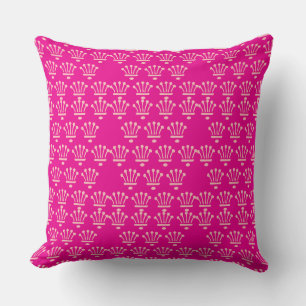 Pink Crowns Hot Pink       Cushion