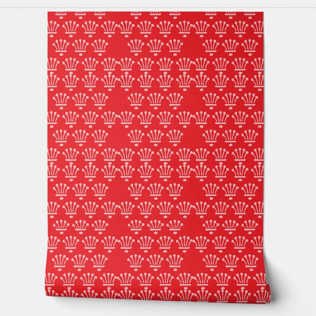 Pink Crowns Red     Wallpaper (Unrolling)
