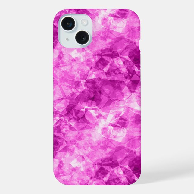 Pink Crumpled Texture iPhone Case (Back)