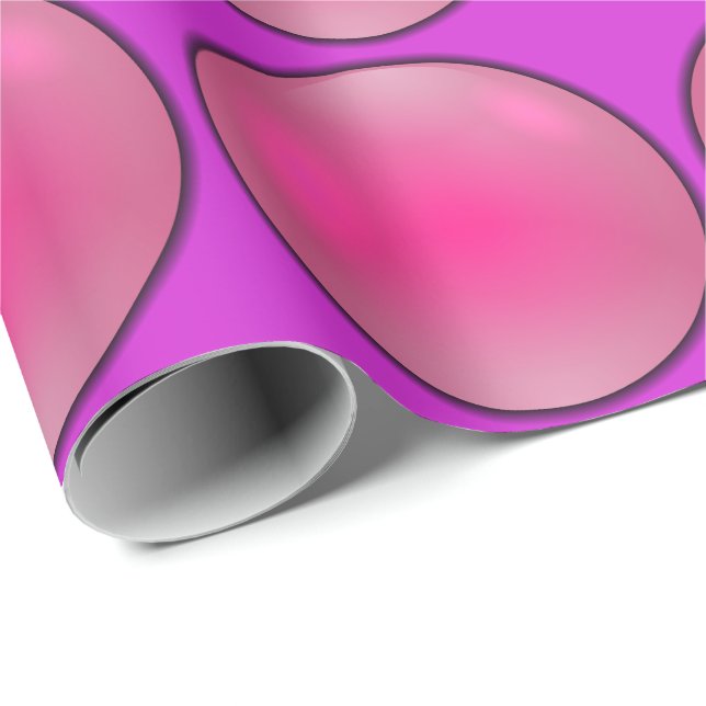 Pink Crystal Ball Wrapping Paper (Roll Corner)