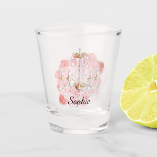 Pink Crystal Chandelier Shot Glass