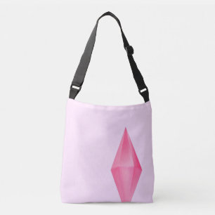 Pink crystal  crossbody bag