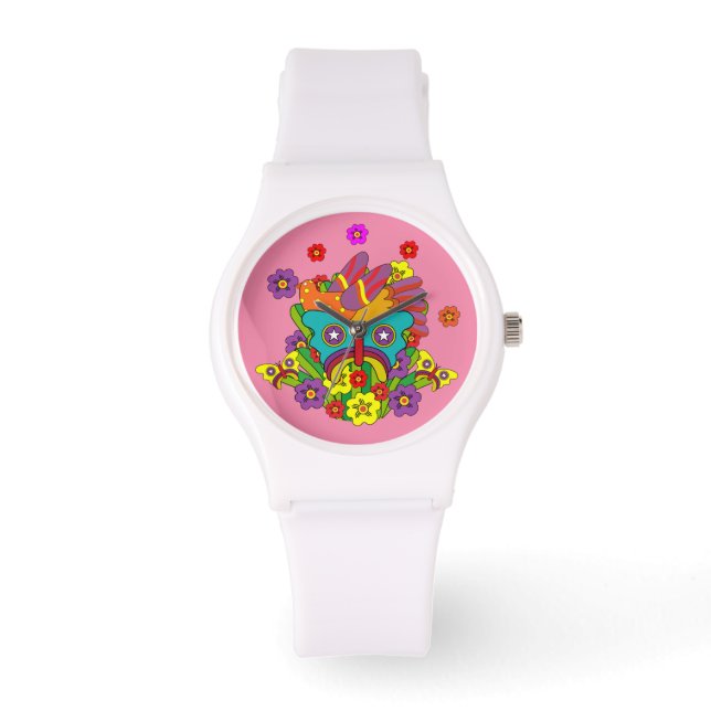 Pink Crystal Tipps and Alistair Watch (Front)