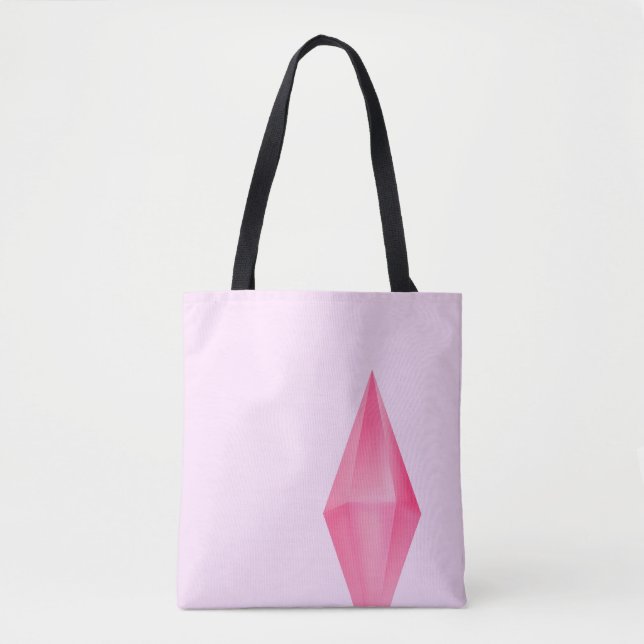 Pink crystal  tote bag (Front)