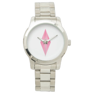 Pink crystal  watch