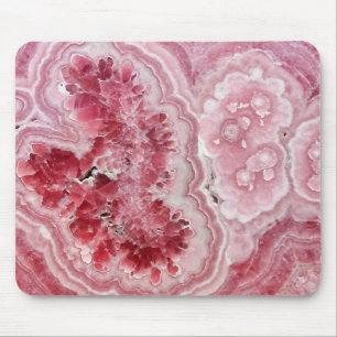 Pink Crystals Geode Mouse Mat