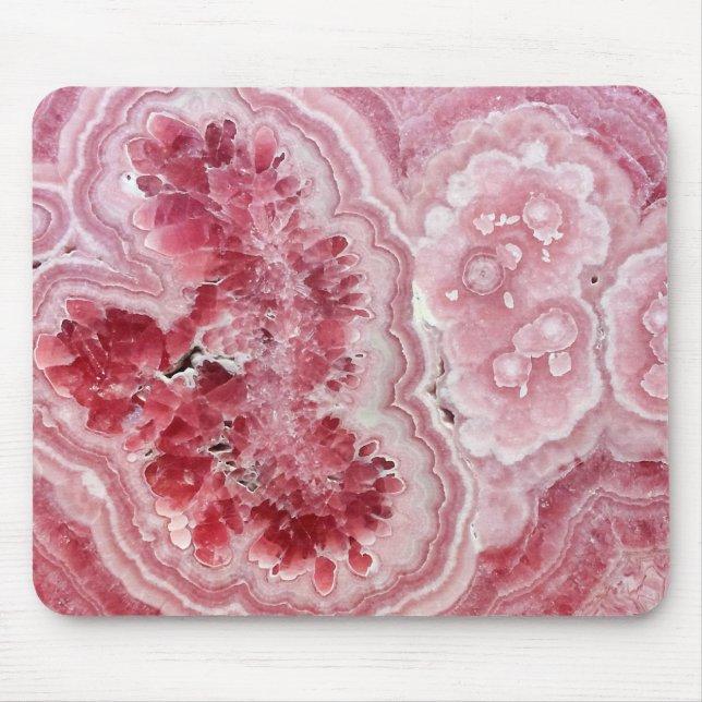 Pink Crystals Geode Mouse Mat (Front)