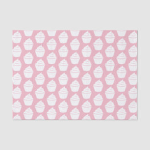 Pink cupcake baby shower gift tissue paper filler