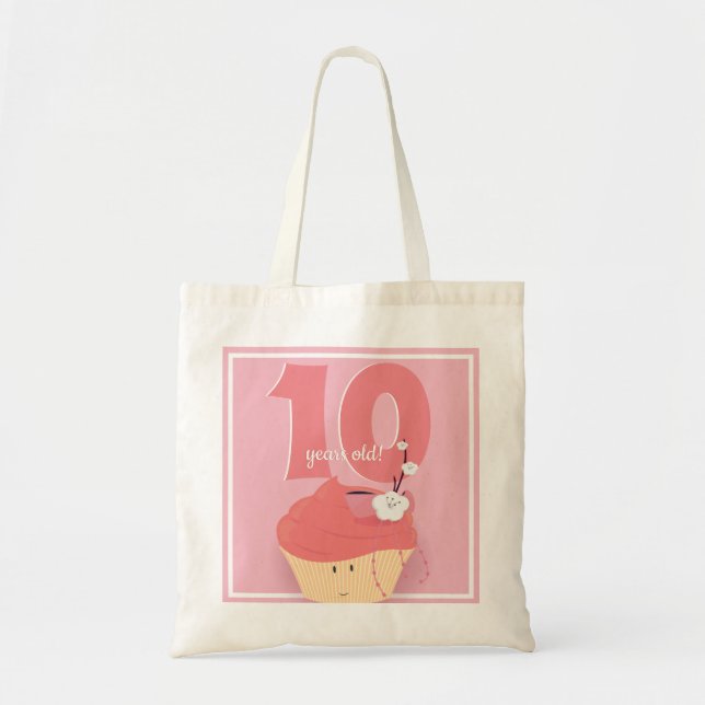 Pink Cupcake Birthday | Basic Tote (Front)