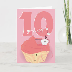Pink Cupcake Birthday   Birthday Card