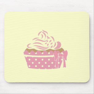 Pink Cupcake Birthday Mouse Mat