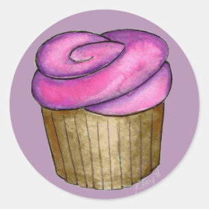 Pink Cupcake Cupcakes Cake Dessert Foodie Stickers