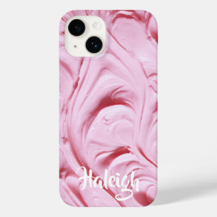 Pink Cupcake Frosting Personalised Case-Mate iPhone 14 Case