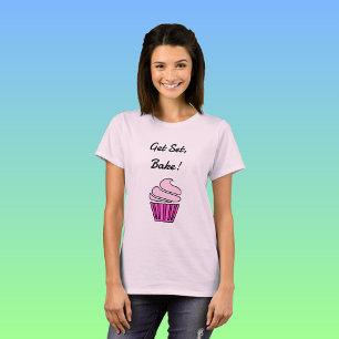 Pink cupcake Get set bake T-Shirt