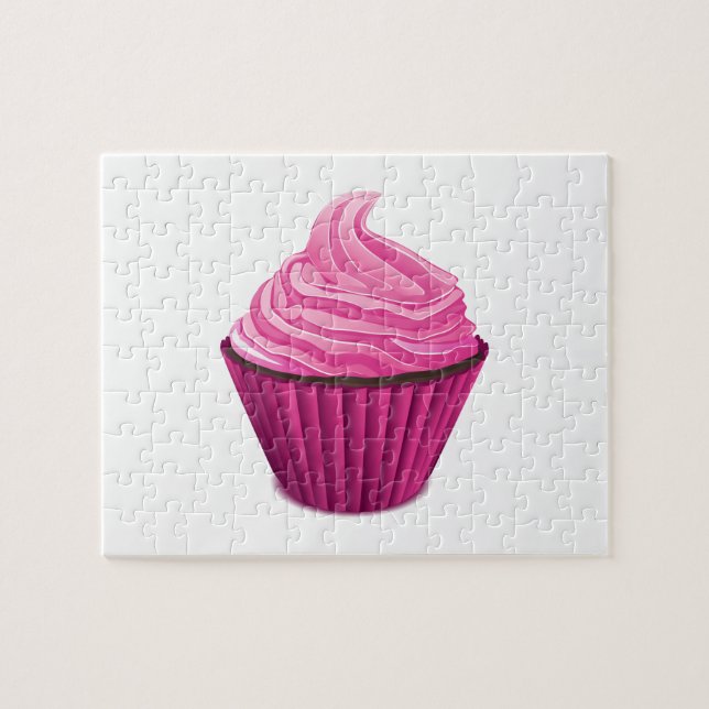 Pink Cupcake Jigsaw Puzzle (Horizontal)