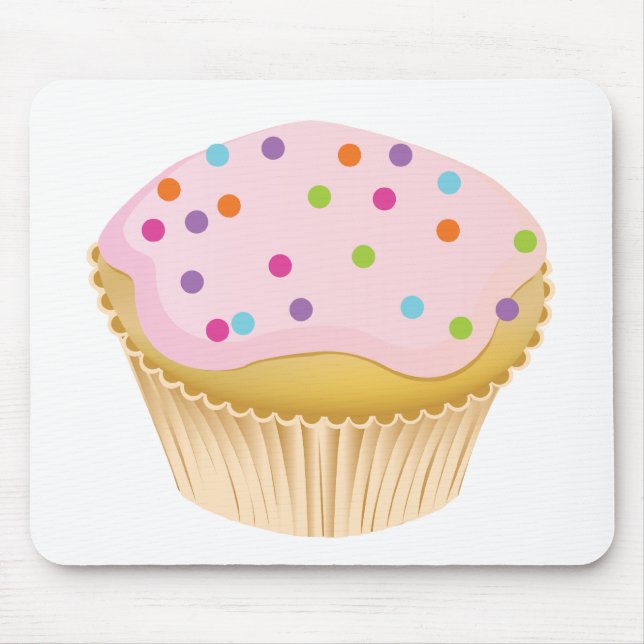 Pink Cupcake Mouse Mat (Front)