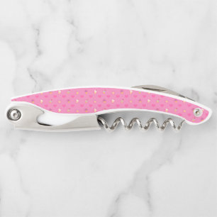 Pink Cupcake Pattern Corkscrew