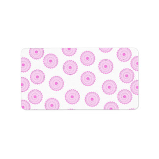 Pink Cupcake Pattern. Label