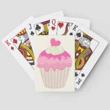 Pink Cupcake Playing Cards