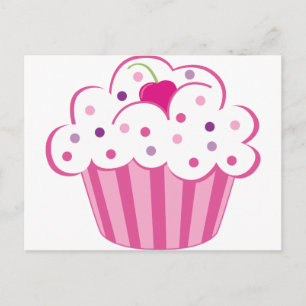 Pink Cupcake Postcard